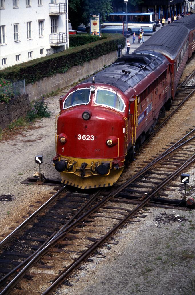 Åndalsnes (train 354), 1993-07-11   Photo: Lolke Bijlsma